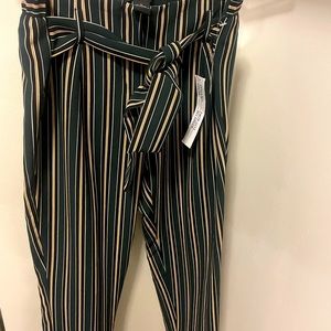 striped dress pants
